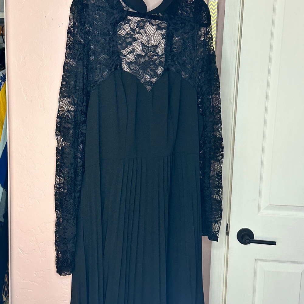 NWOT Elegant Black Lace Women's Dress